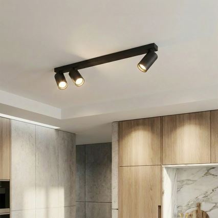 Brilagi - Taškinis šviestuvas SELE LONG 3xGU10/30W/230V juodas