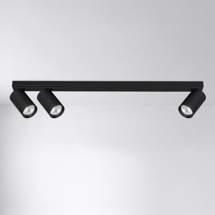 Brilagi - Taškinis šviestuvas SELE LONG 3xGU10/30W/230V juodas