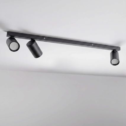 BRILAGI - Taškinis šviestuvas SELE LONG 3xGU10/30W/230V juodas