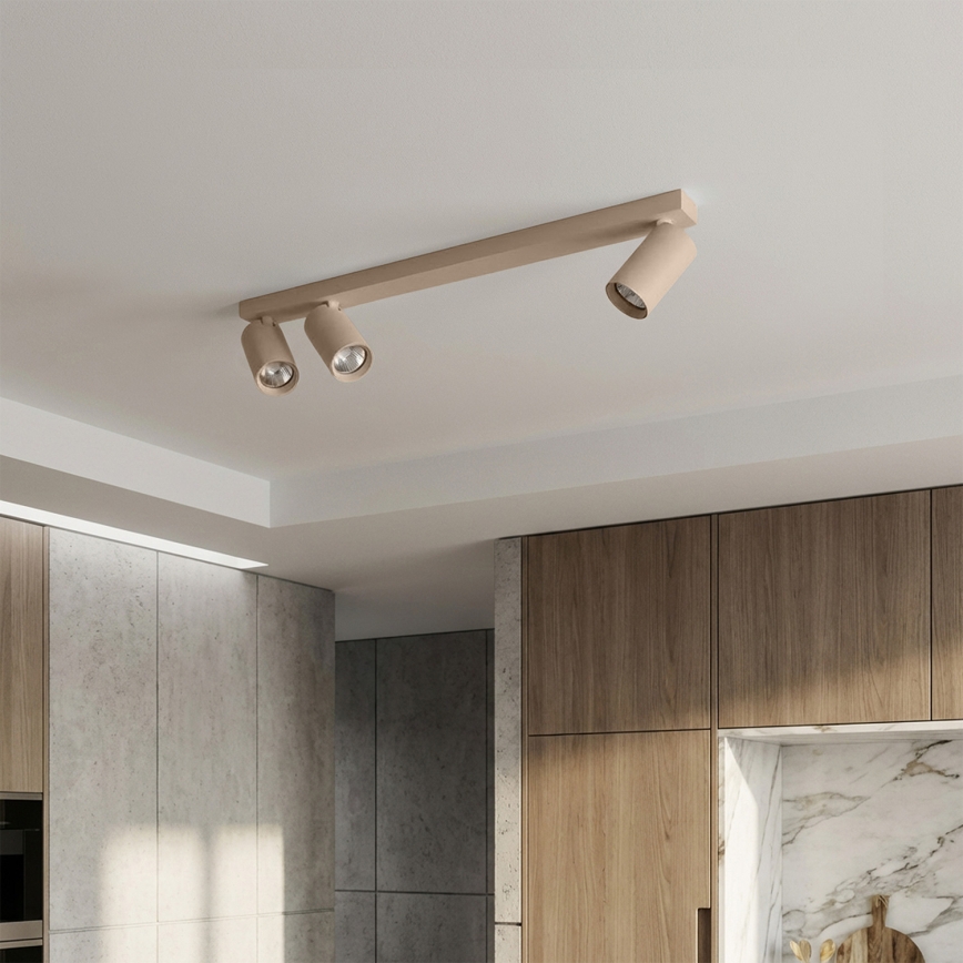 Brilagi - Taškinis šviestuvas SELE LONG 3xGU10/30W/230V smėlinis