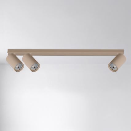Brilagi - Taškinis šviestuvas SELE LONG 3xGU10/30W/230V smėlinis