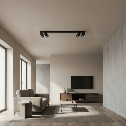 Brilagi - taškinis šviestuvas SELE LONG 4xGU10/30W/230V juodas