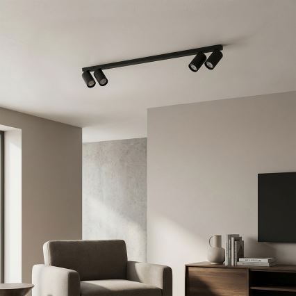 Brilagi - taškinis šviestuvas SELE LONG 4xGU10/30W/230V juodas