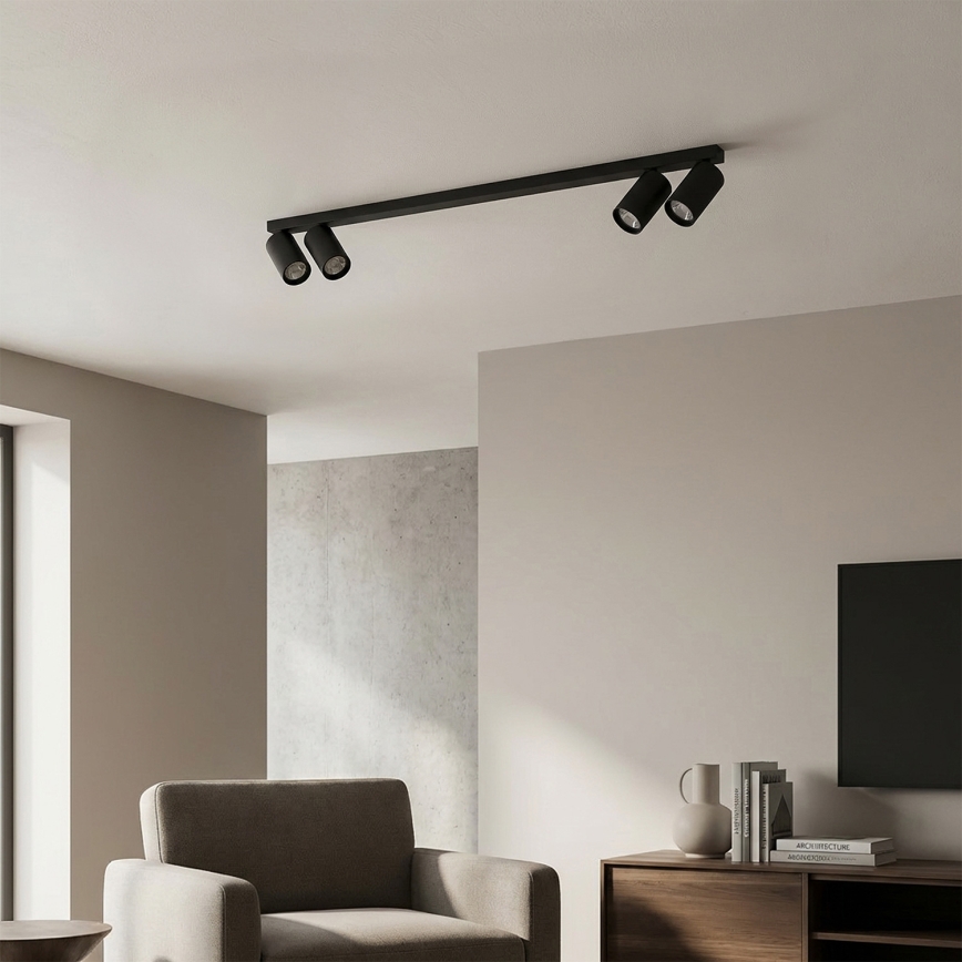 Brilagi - taškinis šviestuvas SELE LONG 4xGU10/30W/230V juodas