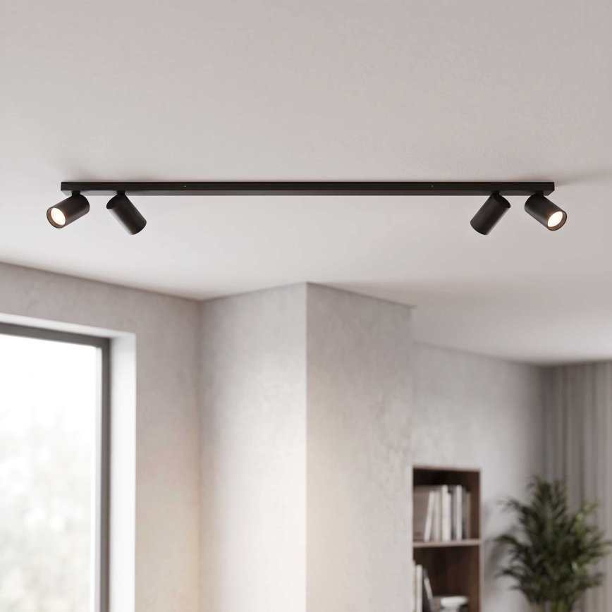BRILAGI - taškinis šviestuvas SELE LONG 4xGU10/30W/230V juodas