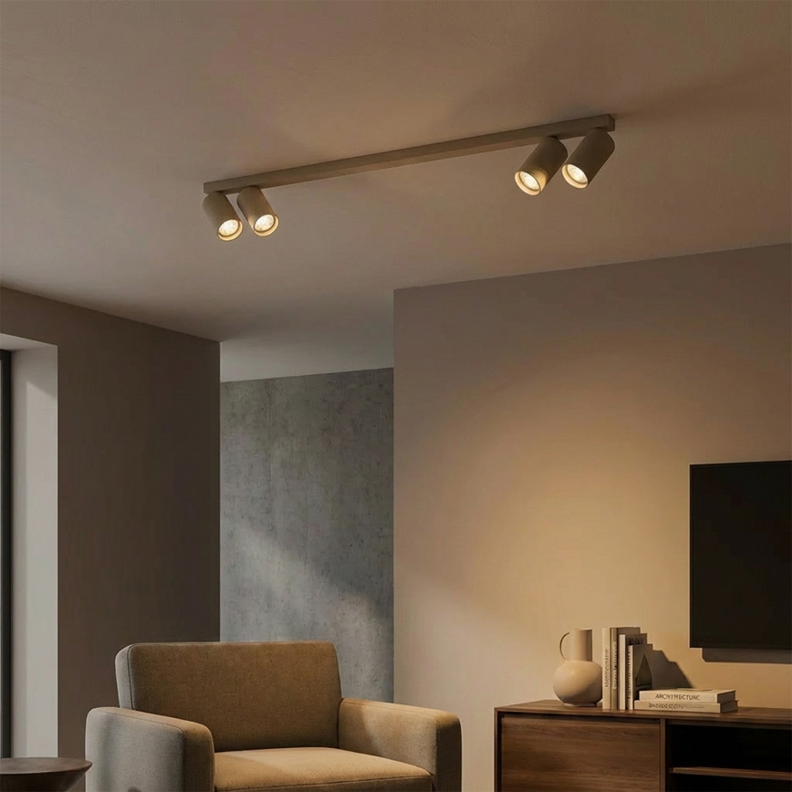 Brilagi - Taškinis šviestuvas SELE LONG 4xGU10/30W/230V smėlinė