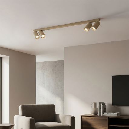Brilagi - Taškinis šviestuvas SELE LONG 4xGU10/30W/230V smėlinė