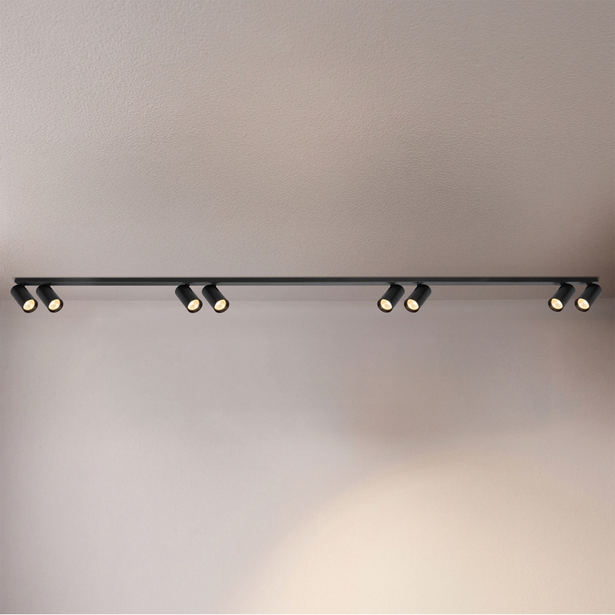 Brilagi - Taškinis šviestuvas SELE LONG 8xGU10/30W/230V juodas