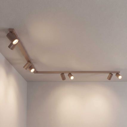 BRILAGI - Taškinis šviestuvas SELE LONG 8xGU10/30W/230V smėlinė