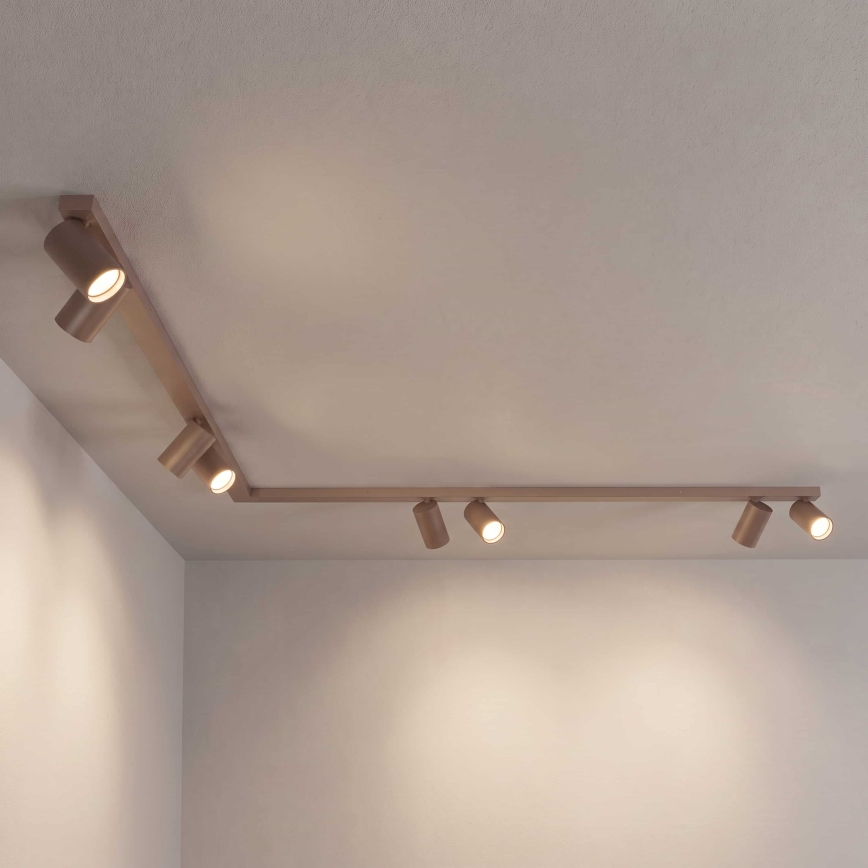 BRILAGI - Taškinis šviestuvas SELE LONG 8xGU10/30W/230V smėlinė