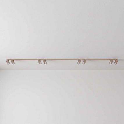 BRILAGI - Taškinis šviestuvas SELE LONG 8xGU10/30W/230V smėlinė