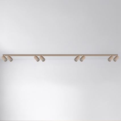 Brilagi - taškinis šviestuvas SELE LONG 8xGU10/30W/230V smėlio spalvos