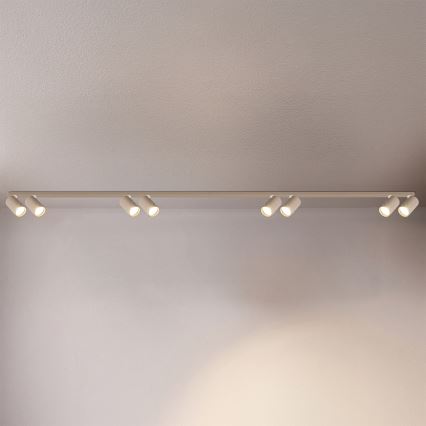 Brilagi - taškinis šviestuvas SELE LONG 8xGU10/30W/230V smėlio spalvos