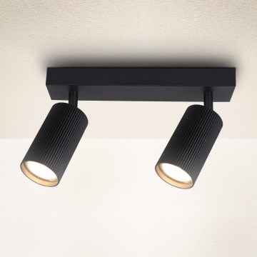 Brilagi - taškinis šviestuvas SELE MODERN 2xGU10/30W/230V, juodas