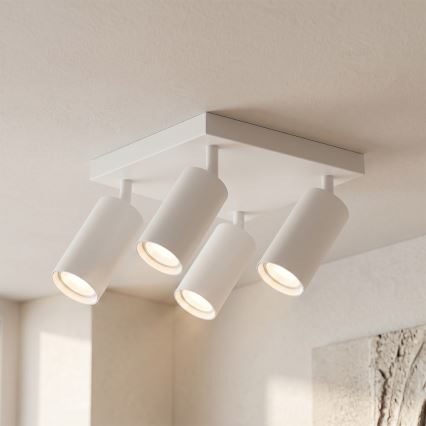Brilagi - taškinis šviestuvas SELE SQUARE 4xGU10/30W/230V baltas