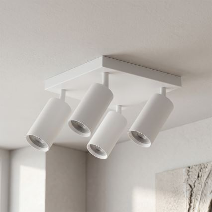 Brilagi - taškinis šviestuvas SELE SQUARE 4xGU10/30W/230V baltas