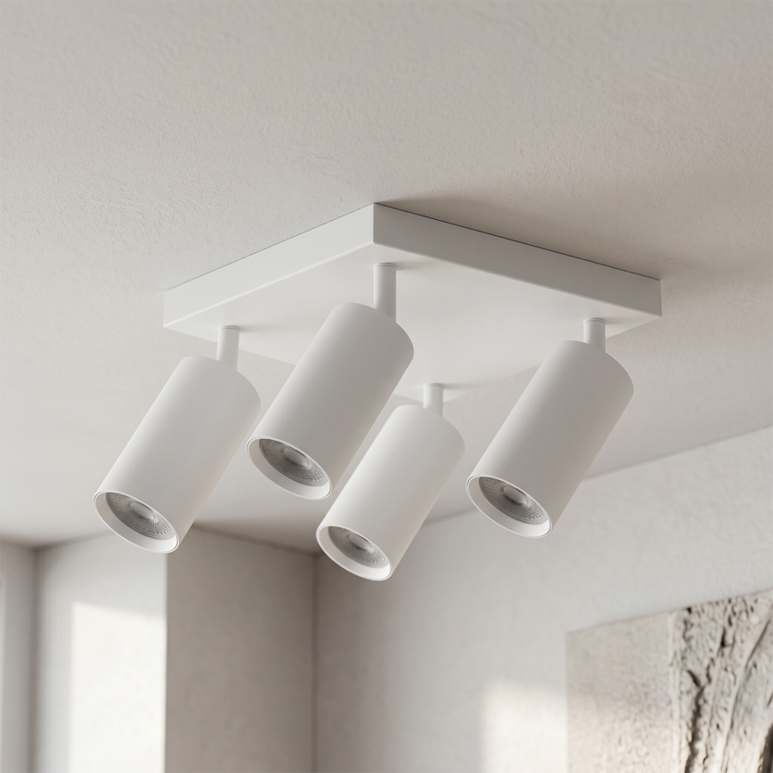 Brilagi - taškinis šviestuvas SELE SQUARE 4xGU10/30W/230V baltas