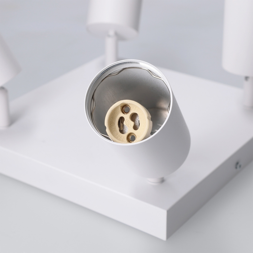 Brilagi - taškinis šviestuvas SELE SQUARE 4xGU10/30W/230V baltas