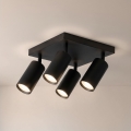 Brilagi - Taškinis šviestuvas SELE SQUARE 4xGU10/30W/230V juoda