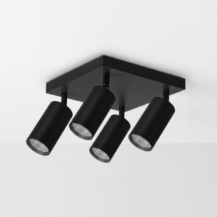 Brilagi - Taškinis šviestuvas SELE SQUARE 4xGU10/30W/230V juoda