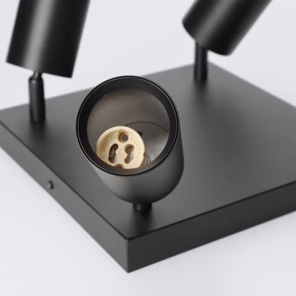 Brilagi - Taškinis šviestuvas SELE SQUARE 4xGU10/30W/230V juoda