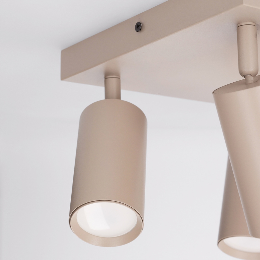 Brilagi - Taškinis šviestuvas SELE SQUARE 4xGU10/30W/230V smėlinis