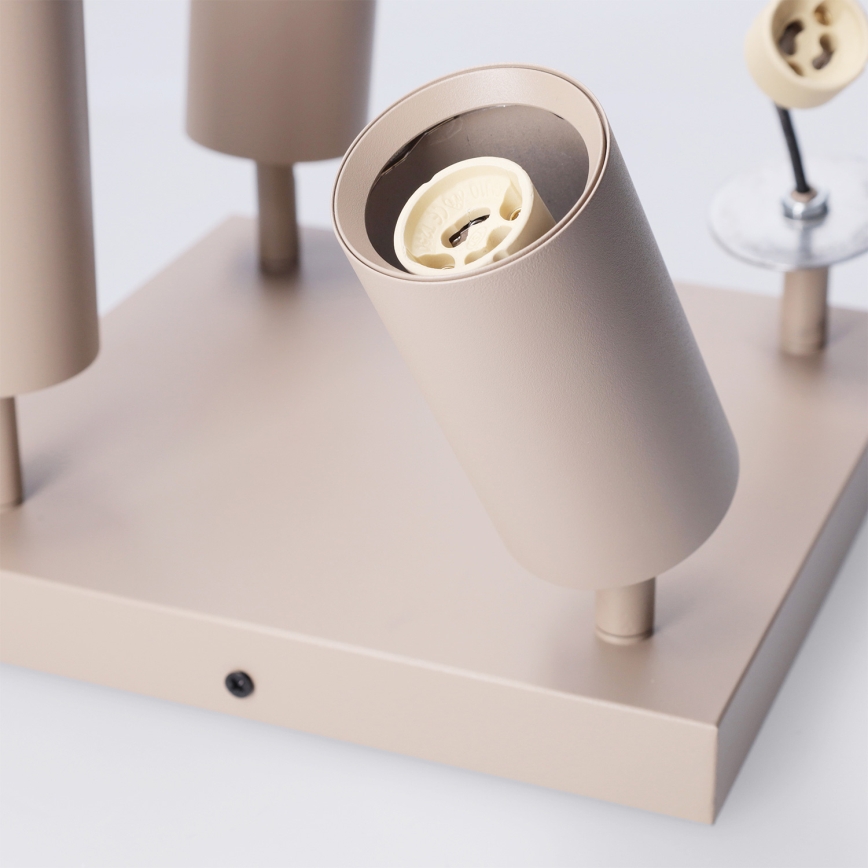 Brilagi - Taškinis šviestuvas SELE SQUARE 4xGU10/30W/230V smėlinis