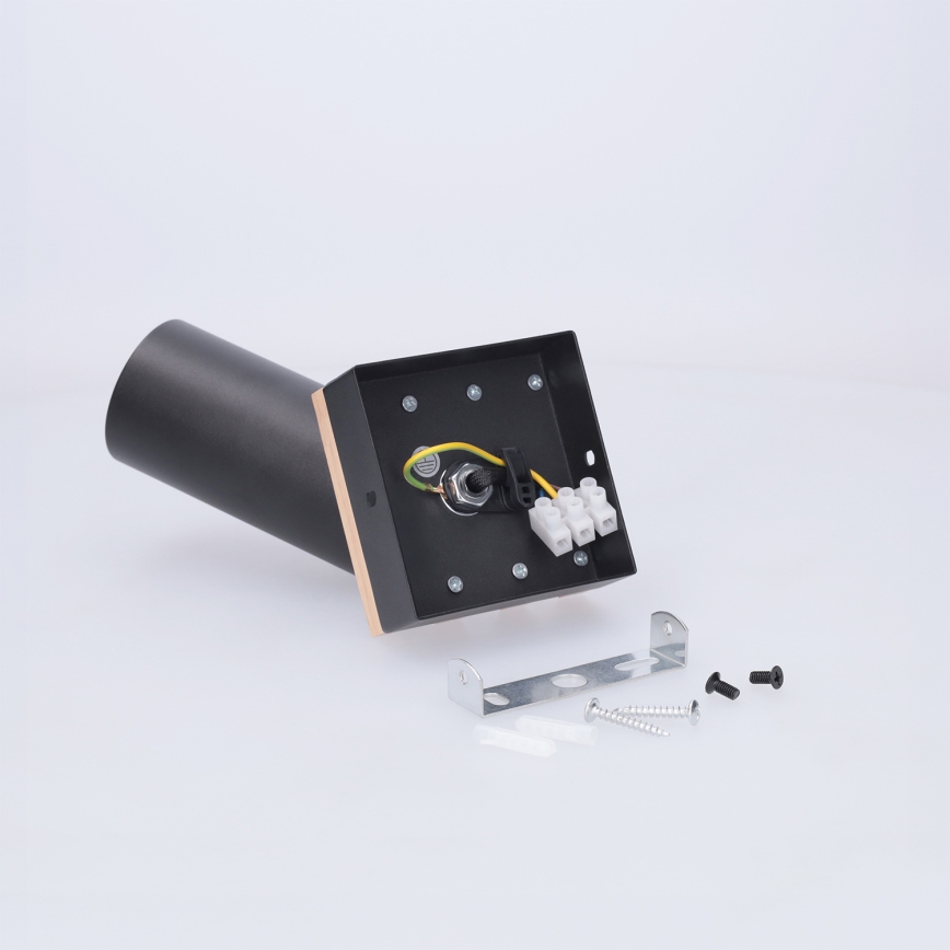 Brilagi - Taškinis šviestuvas SELE WOOD ACOUSTIC 1xGU10/30W/230V juodas/medis