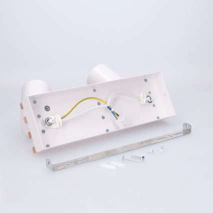 Brilagi - Taškinis šviestuvas SELE WOOD ACOUSTIC 2xGU10/30W/230V balta/medis