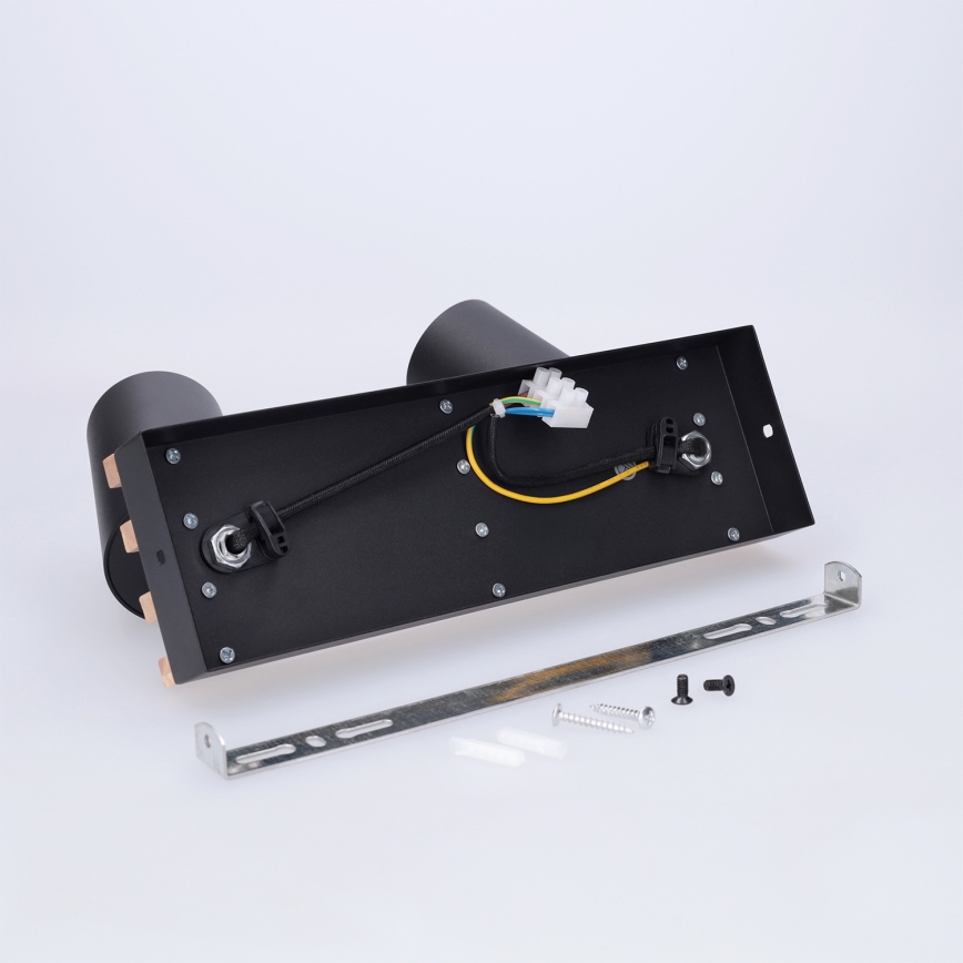 Brilagi - Taškinis šviestuvas SELE WOOD ACOUSTIC 2xGU10/30W/230V juoda/mediena