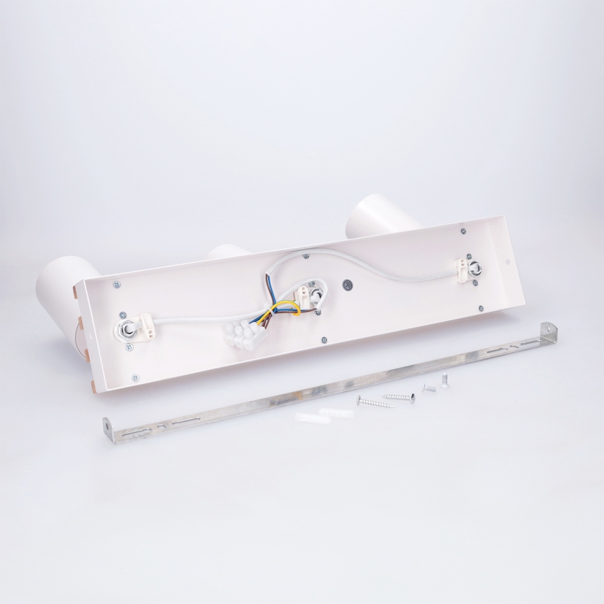 Brilagi - Taškinis šviestuvas SELE WOOD ACOUSTIC 3xGU10/30W/230V balta/mediena