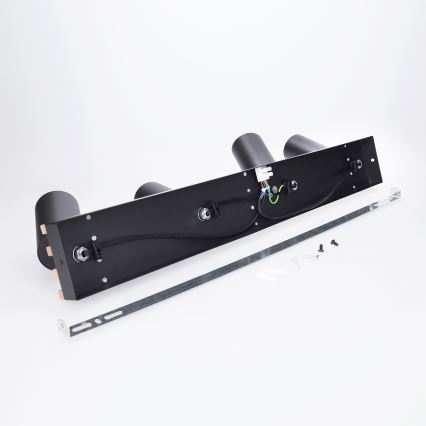 Brilagi - Taškinis šviestuvas SELE WOOD ACOUSTIC 4xGU10/30W/230V juoda/mediena