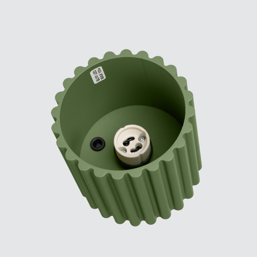 Brilagi - Taškinis šviestuvas SFERA 1xGU10/10W/230V, skersmuo 10 cm, žalias