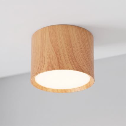 BRILAGI - Taškinis šviestuvas SMOOTH 1xGX53/15W/230V 60x82 mm ąžuolo dekoras