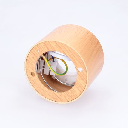 BRILAGI - Taškinis šviestuvas SMOOTH 1xGX53/15W/230V 60x82 mm ąžuolo dekoras