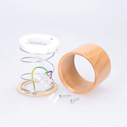 BRILAGI - Taškinis šviestuvas SMOOTH 1xGX53/15W/230V 60x82 mm ąžuolo dekoras