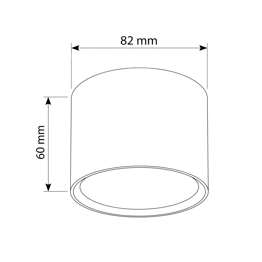 BRILAGI - Taškinis šviestuvas SMOOTH 1xGX53/15W/230V 60x82 mm ąžuolo dekoras