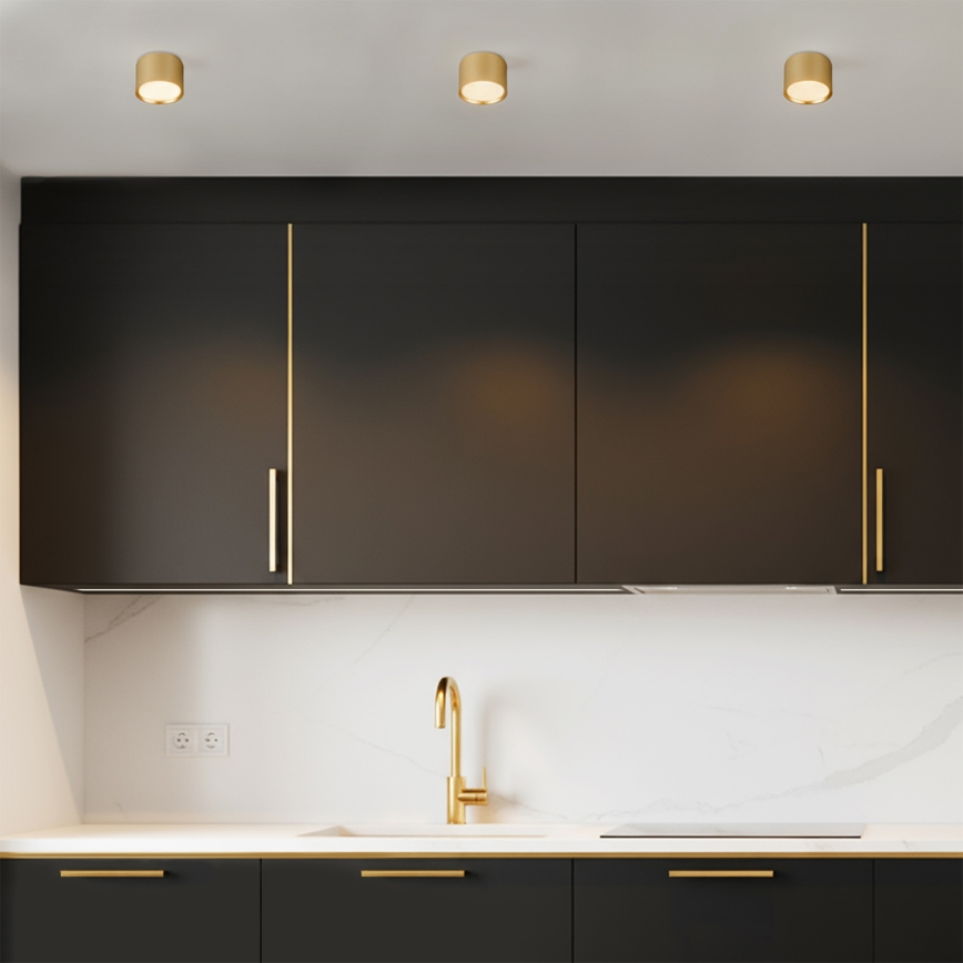 Brilagi - taškinis šviestuvas SMOOTH 1xGX53/15W/230V aukso spalvos