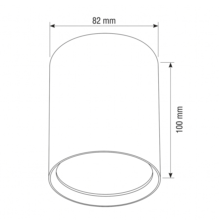 BRILAGI - Taškinis šviestuvas SMOOTH LONG 1xGX53/15W/230V 100x82 mm ąžuolo dekoras