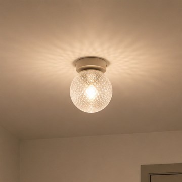 Brilagi - Taškinis šviestuvas STELLA 1xE27/60W/230V smėlio/auksinė