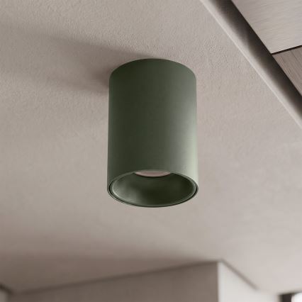 BRILAGI - Taškinis šviestuvas TRINE 1xGU10/30W/230V tamsiai žalias