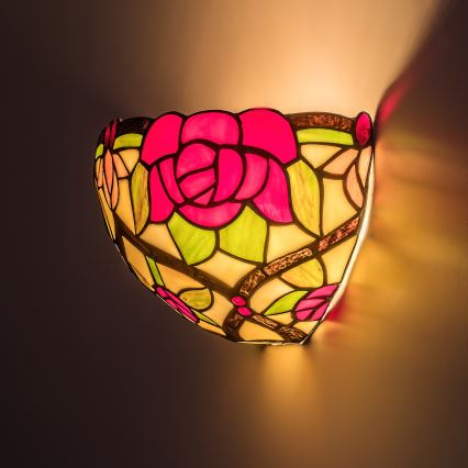 Brilagi - Tiffany stiliaus sieninis šviestuvas GARLAN 1xE14/40W/230V