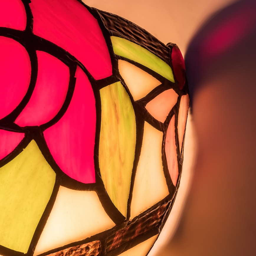 Brilagi - Tiffany stiliaus sieninis šviestuvas GARLAN 1xE14/40W/230V