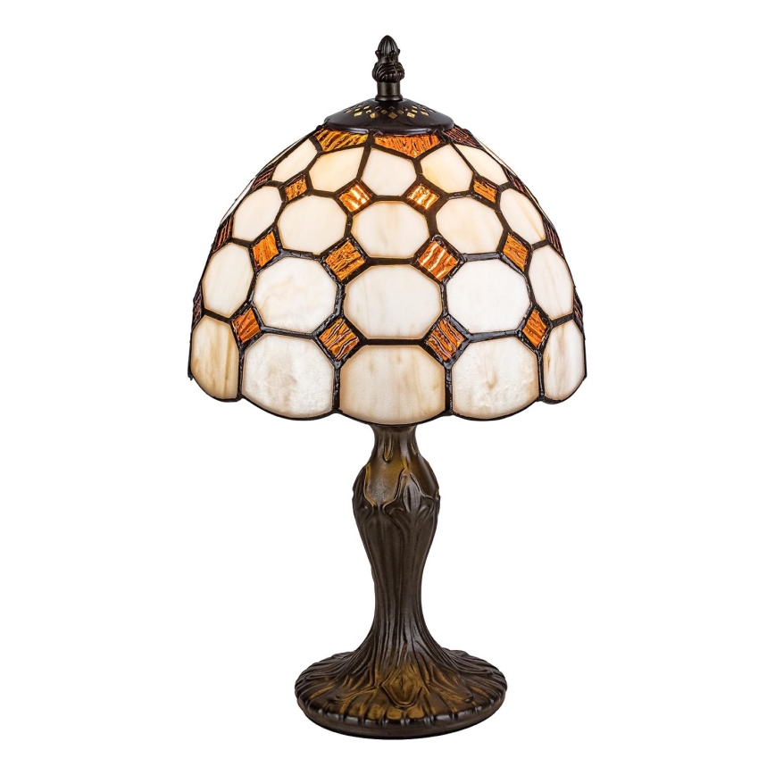 Brilagi - Tiffany stiliaus vitražinė stalinė lempa DORAN 1xE14/40W/230V