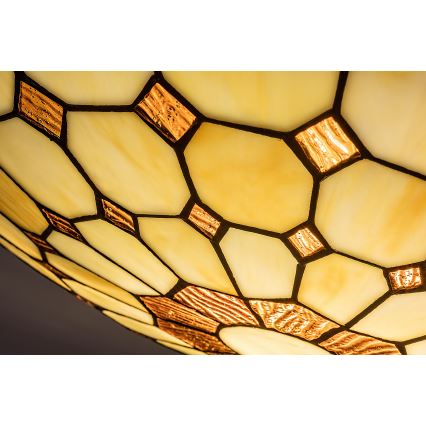 Brilagi - Tiffany stiliaus vitražinis lubų šviestuvas DORAN 2xE27/60W/230V