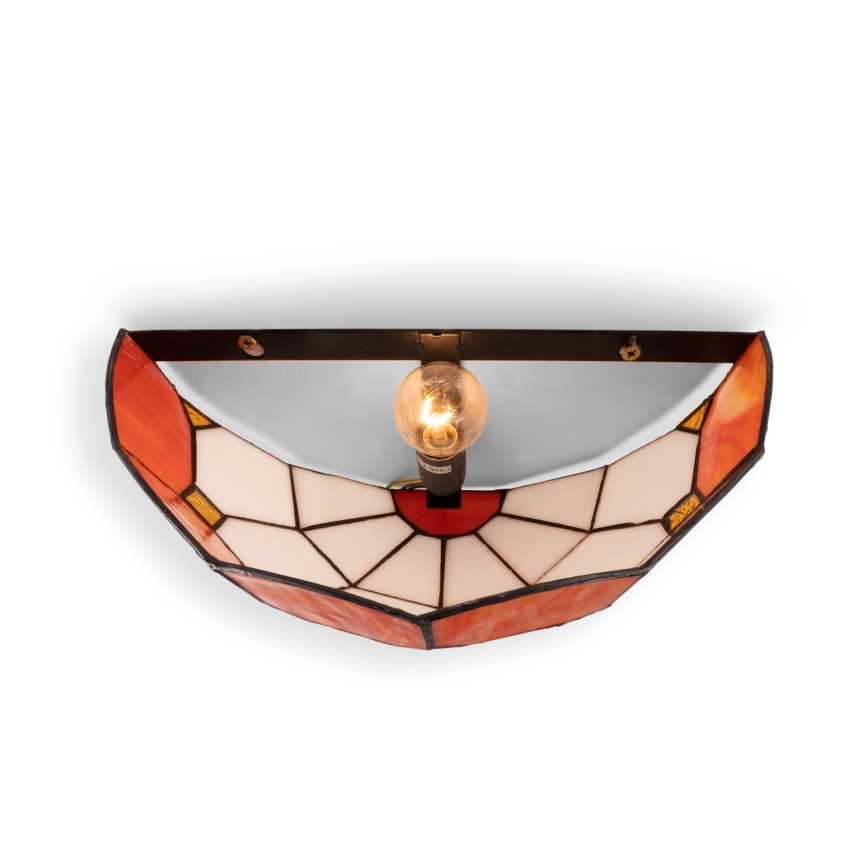 Brilagi - Tiffany stiliaus vitražinis sieninis šviestuvas SIENNA 1xE14/40W/230V