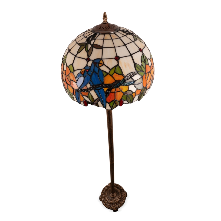 Brilagi - Tiffany vitražinė grindinė lempa JUNGLE 2xE27/60W/230V