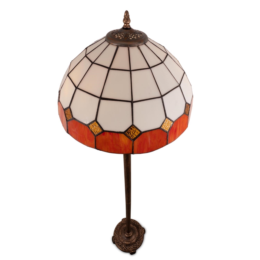 Brilagi - Tiffany vitražinė grindinė lempa SIENNA 2xE27/60W/230V