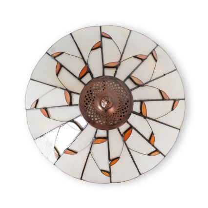 Brilagi - Tiffany vitražinė pastatoma lempa FOLIA 2xE27/60W/230V