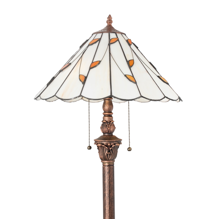 Brilagi - Tiffany vitražinė pastatoma lempa FOLIA 2xE27/60W/230V